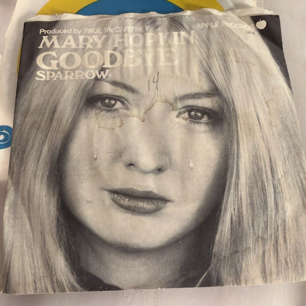 MARY HOPKIN  "GOODBYE/SPARROW APPLE RECORDS 1969  USA  7"  VINYL MINT CONDITION!